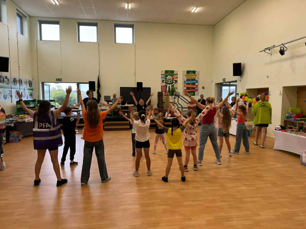 school exercise class led by expert instructors