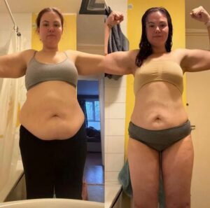 personal training in Hailsham client before and after comparison